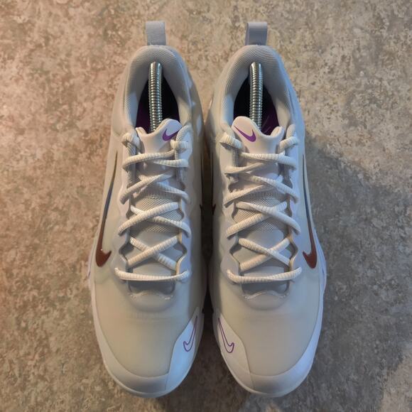 Nike Force Trout 9 Pro “Rainbow' Mens 8 Baseball Cleats Metal FB2907-106 ( New ) - Picture 1 of 9